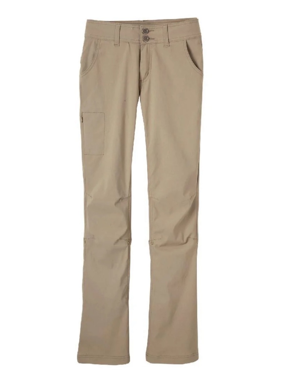 Women’s Prana Halle Pant Sz 10 Dark Khaki Mid Rise 31.5” inseam UPF 50 Water Rep